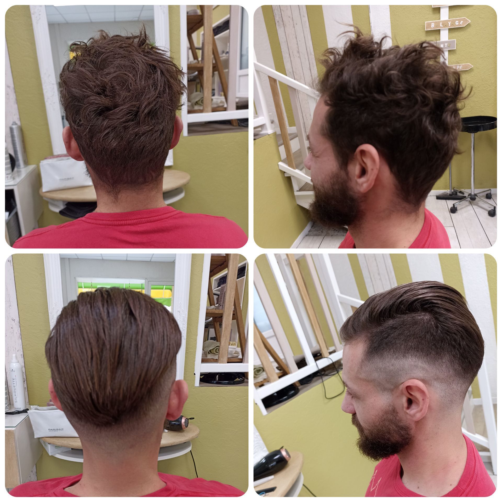 4 photos coupe homme 