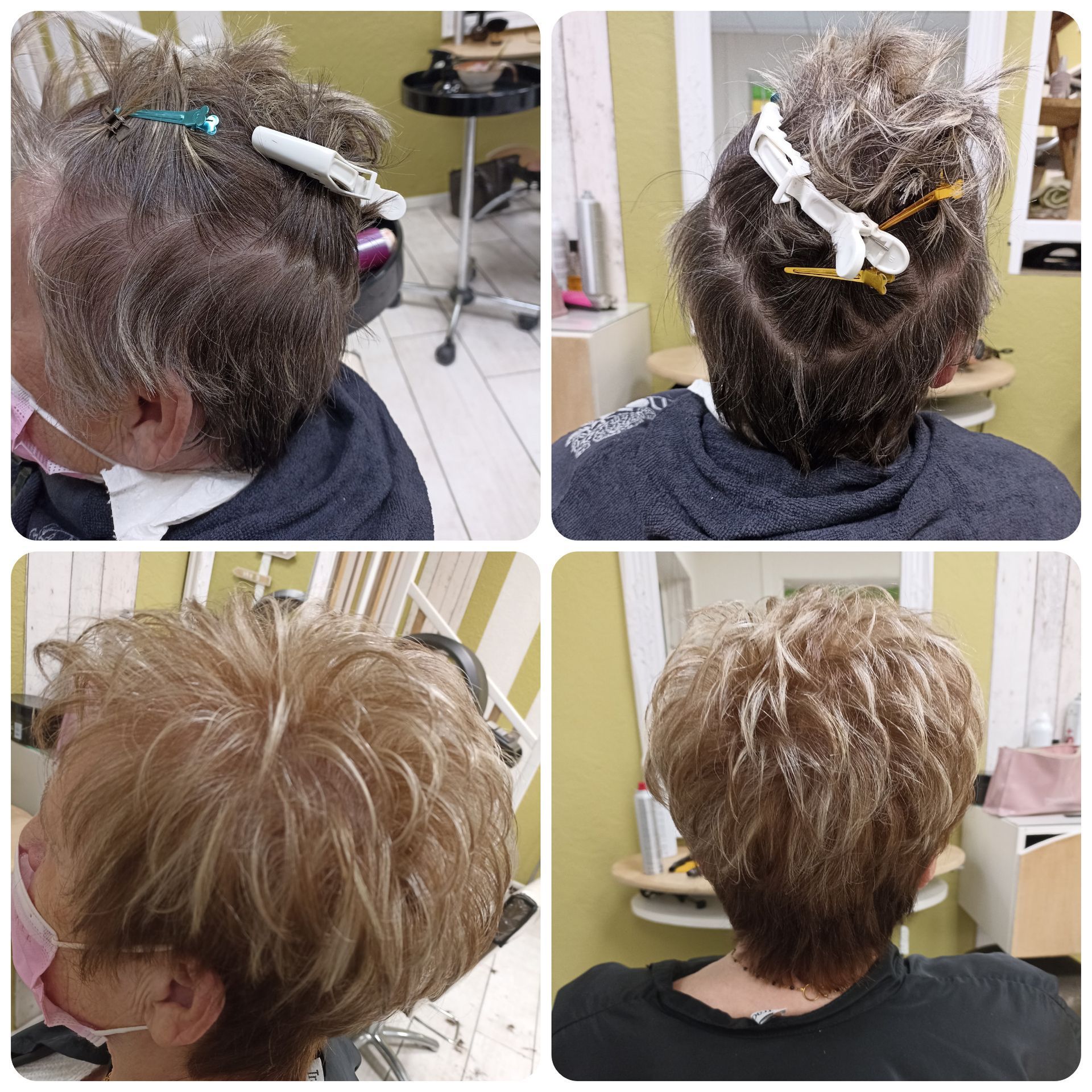 4 étapes de coloration