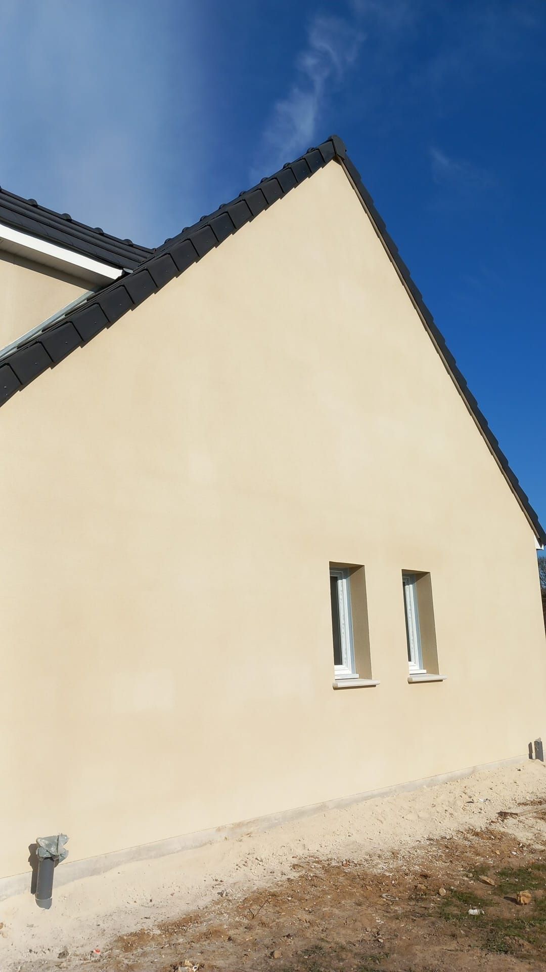 Crépi sur une maison