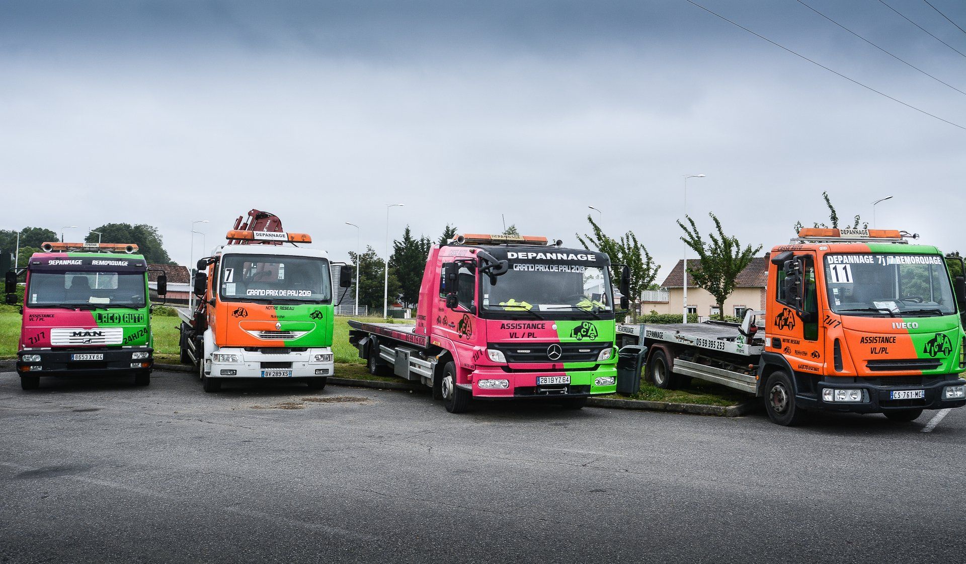 Camions d'intervention