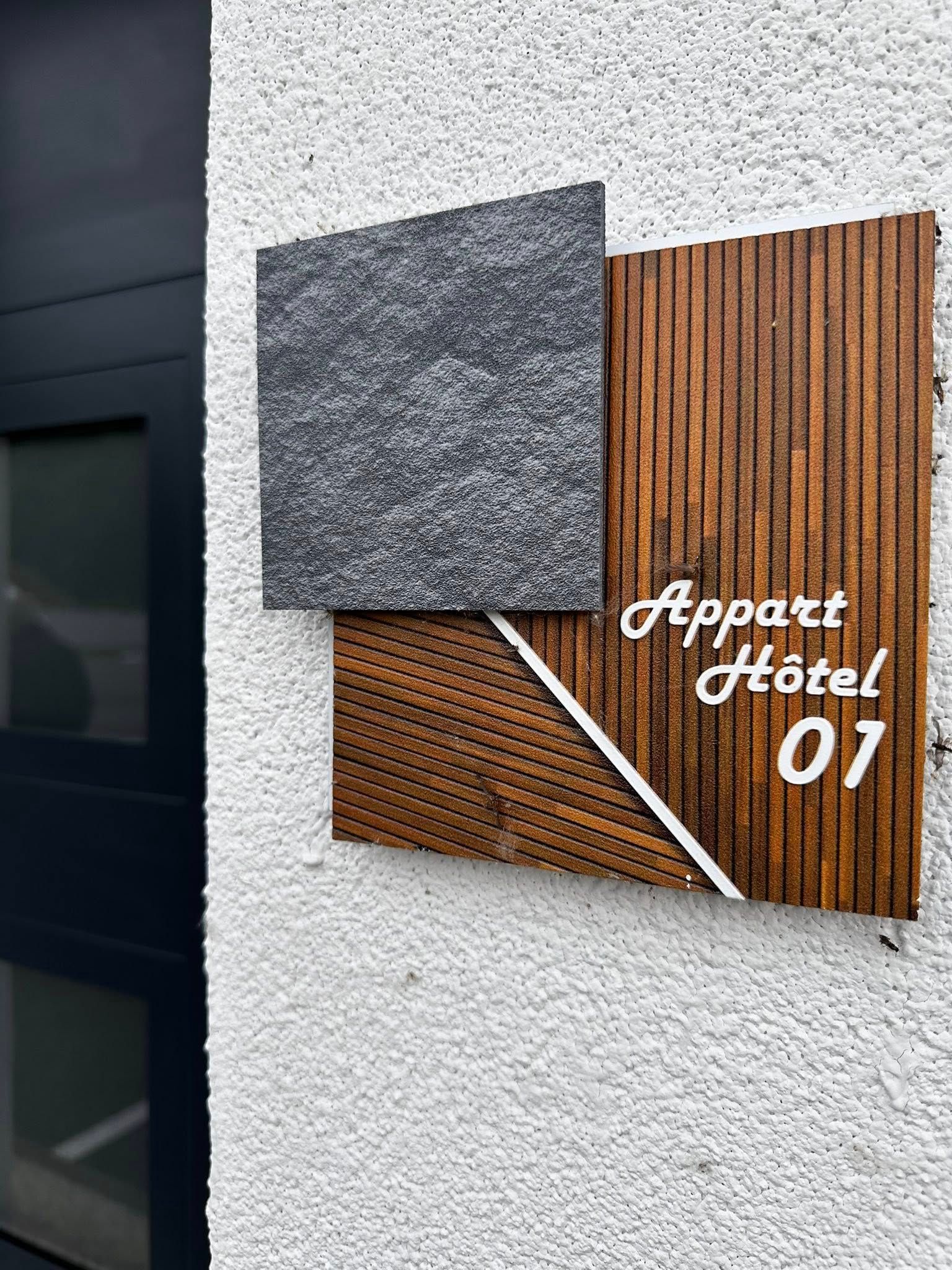 Signalétique appart hôtel numéro 1