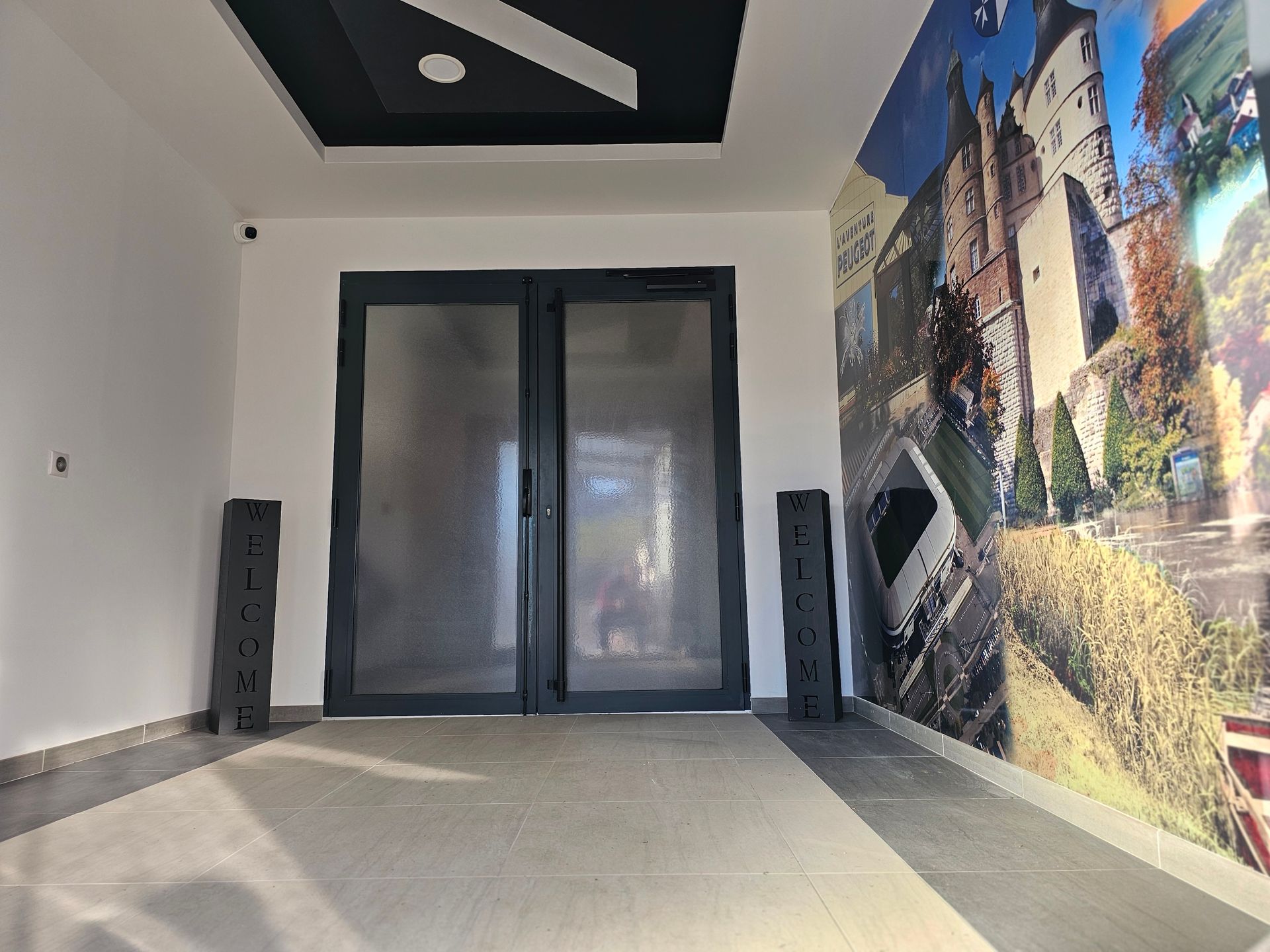 Porte vitrée en extérieure