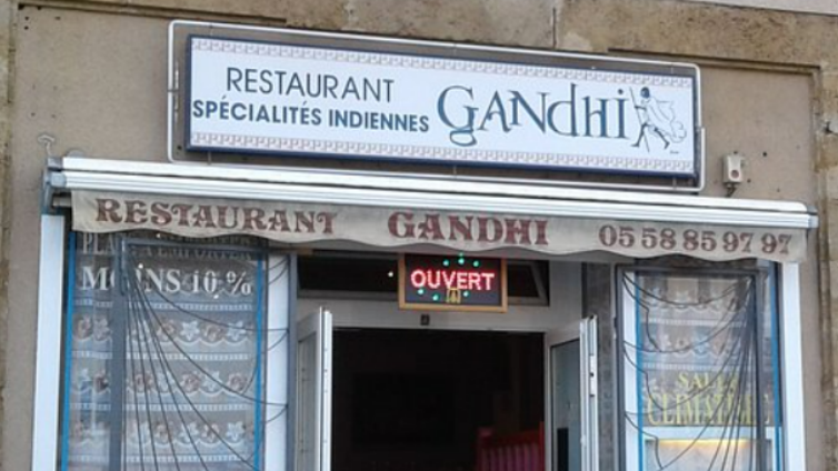 Devanture de l'établissement RESTAURANT GANDHI.