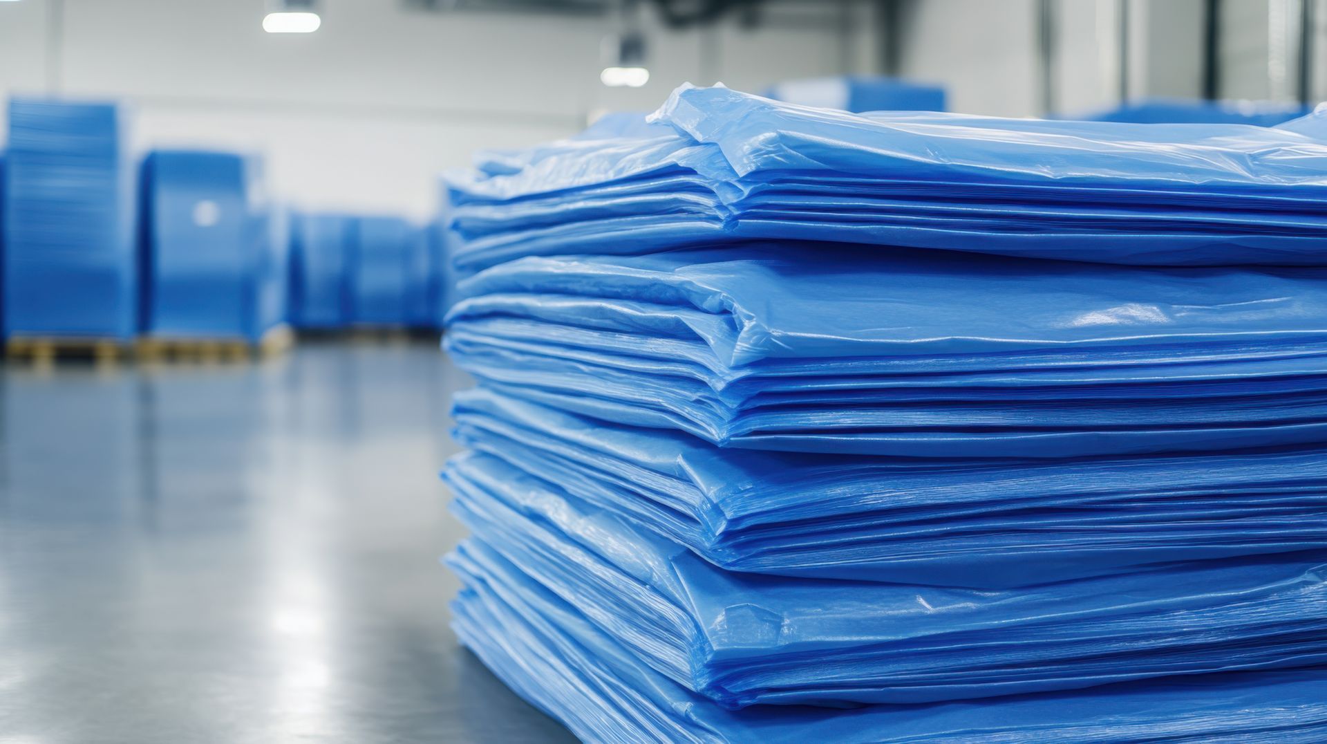 Pile de draps d'examen médical.