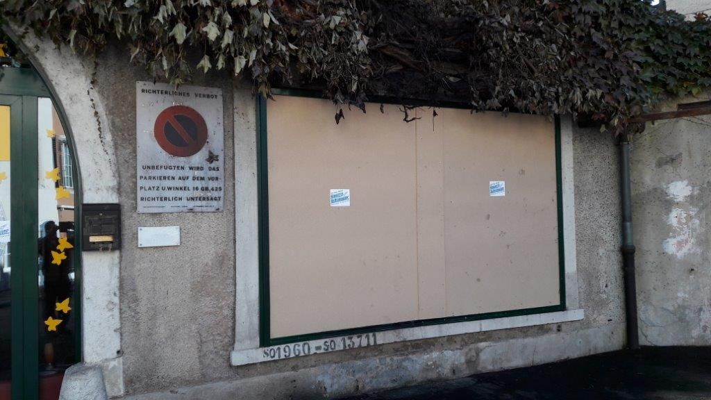 Provisorium nach Glasbruch - Glaserei Scheidegger AG in Luterbach