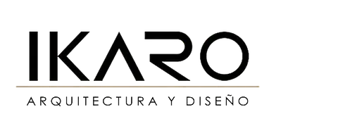 A logo for a company called ikaro arquitectura y diseno