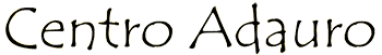 Centro Adauro, un nombre escrito con una elegante fuente en cursiva.