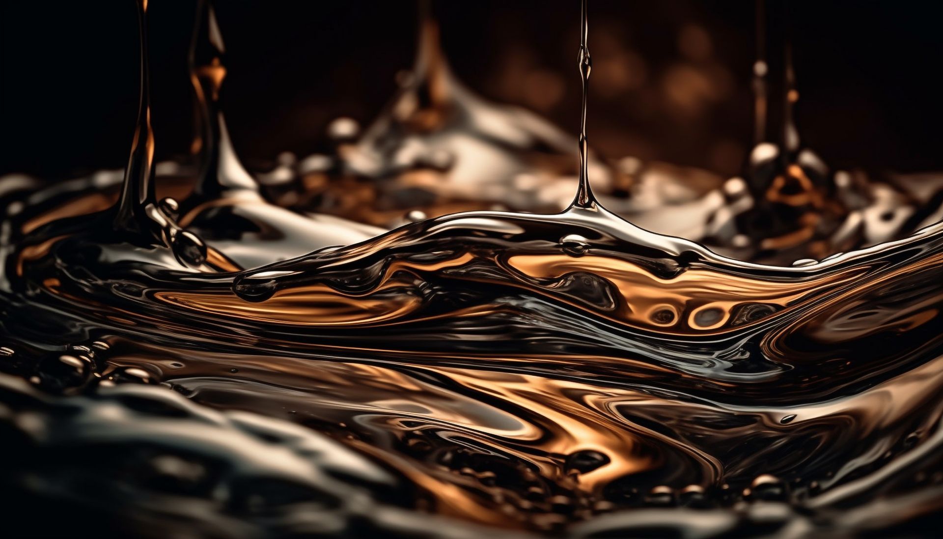 Gros plan sur un liquide visqueux
