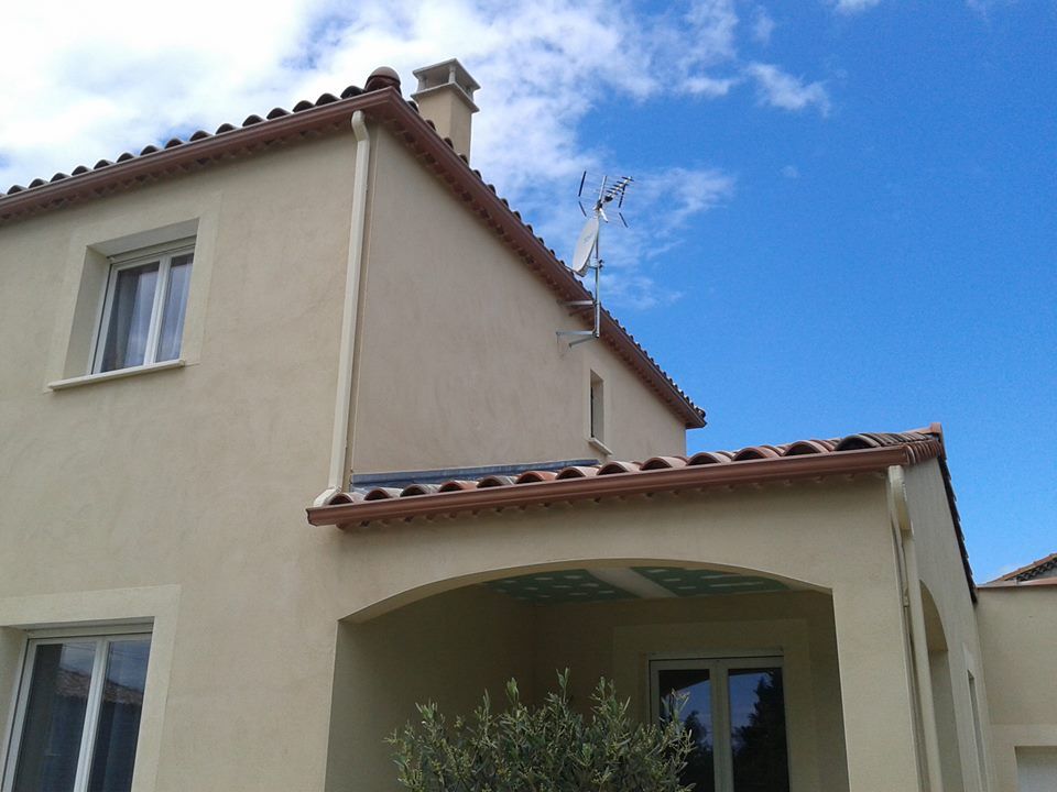 Gouttière couleur cuivre