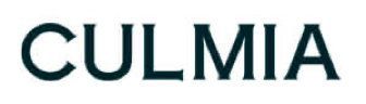 Logotipo de CULMIA en texto verde azulado oscuro sobre un fondo claro.
