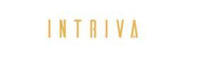 Logotipo dorado “INTRIVA” sobre fondo blanco