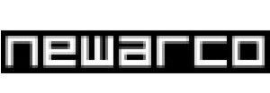 Logotipo de NeWARCO en blanco sobre fondo negro.