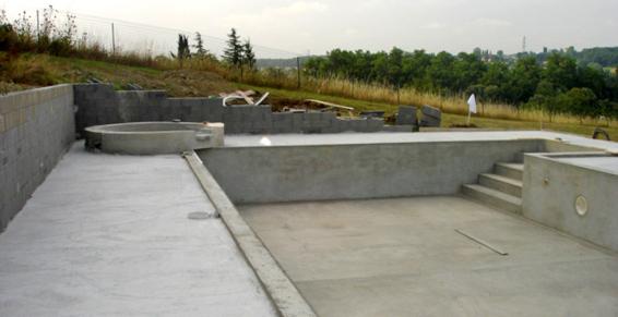 Chappe en ciment finie