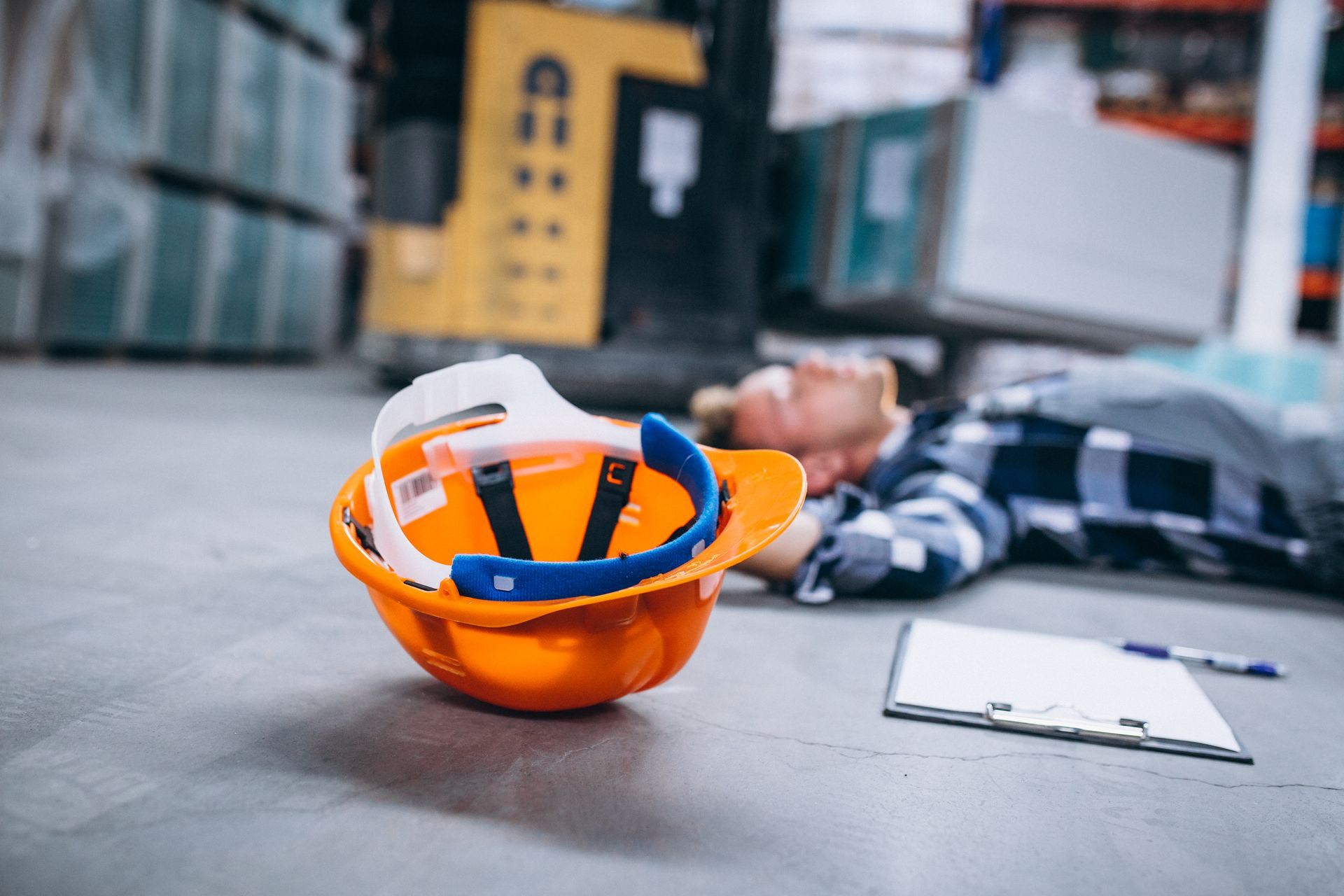 Un casque de chantier 