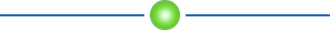 Curseur circulaire vert sur une fine ligne horizontale bleue, comme une barre de progression.