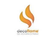 Es ist ein Logo für ein Unternehmen namens Decoflame.