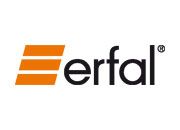 Das Erfal-Logo ist orange und schwarz auf weißem Hintergrund.