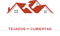 Logotipo de la empresa de techos Ortiz