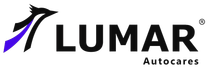 Logotipo de Lumar Autocares con un icono en negro y morado, seguido de un texto negro en negrita que dice LUMAR Autocares.