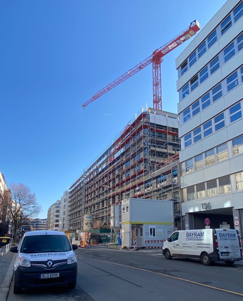 Bauprojekt: Lützowstraße mit der Firma Bayram Estrich GmbH