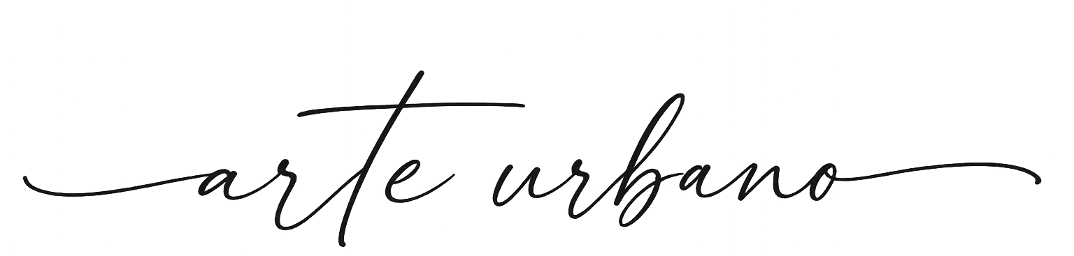 Logotipo: "Arte urbano" en negro
