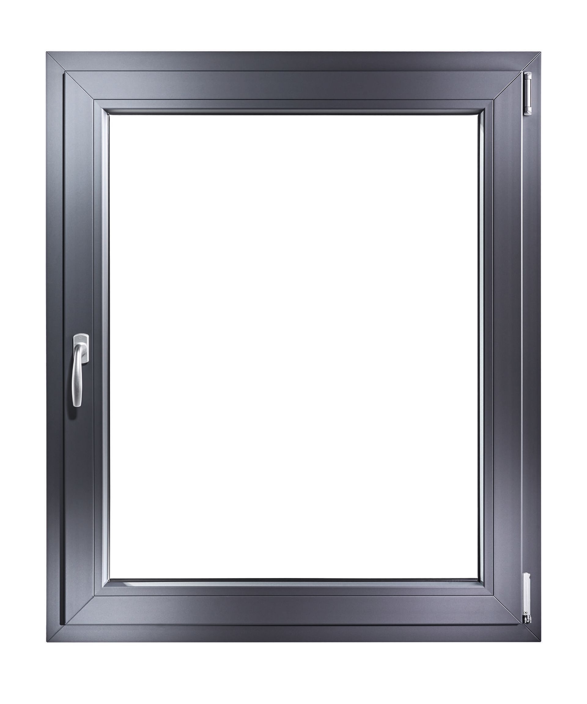 Fenster mit dunklem Rahmen