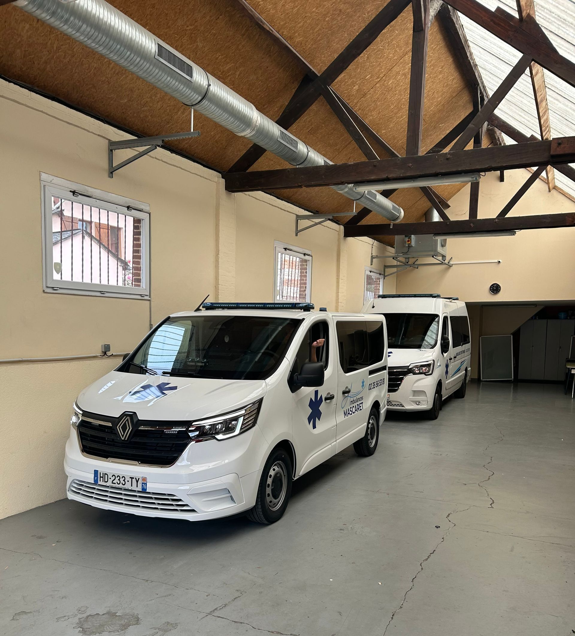 Un camion d'ambulance