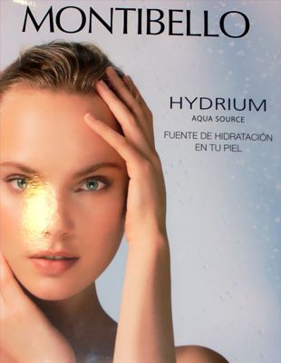 El rostro de una mujer aparece en un anuncio de Montibello.