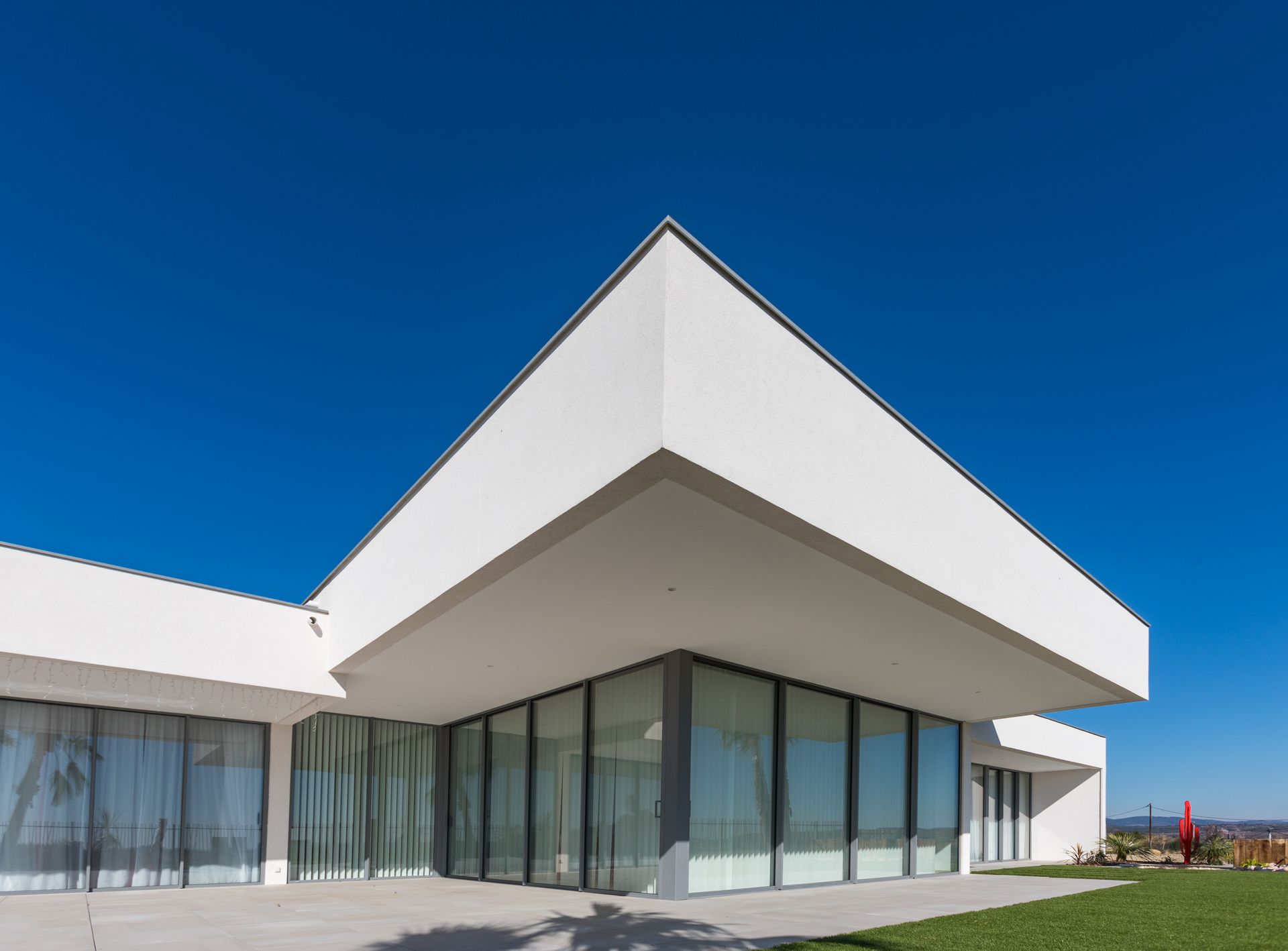 grande baie vitrée - maison moderne