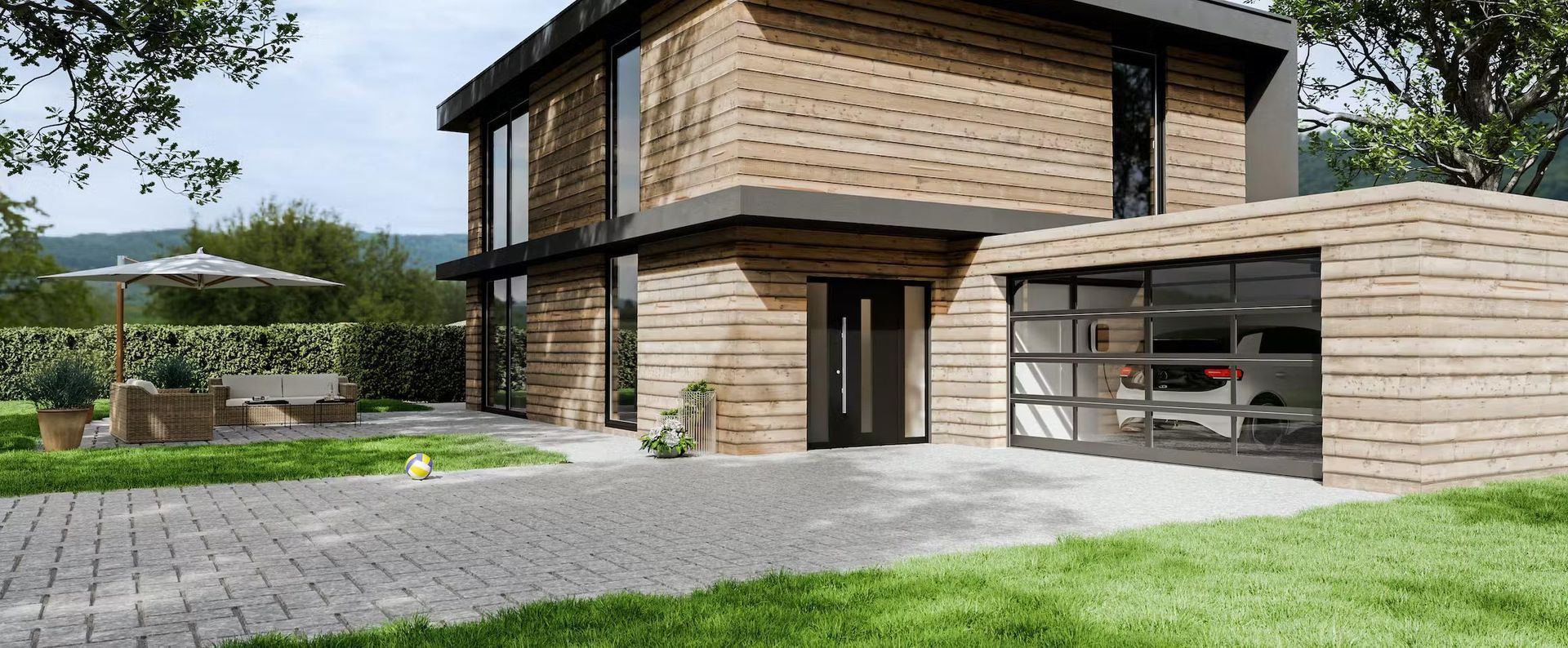 Porte à cadre en aluminium par Hormann