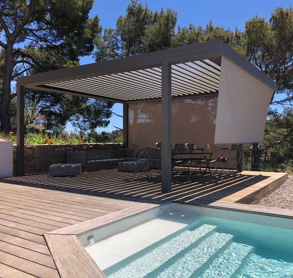 Pergola aluminium par Technal