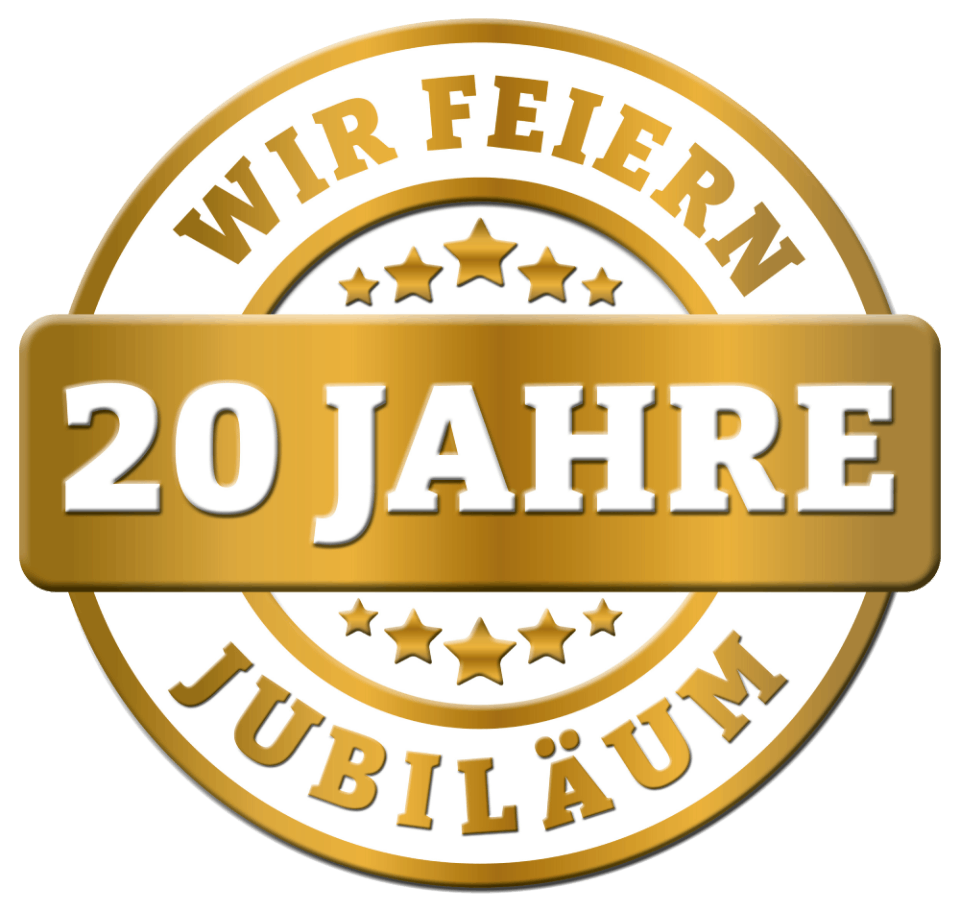 Eiweiss GmbH - Logo 20-jähriges Jubiläum