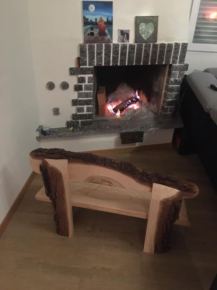 Panchina in legno di cedro - SXL Artigiani - Lavori in legno e metallo Locarno