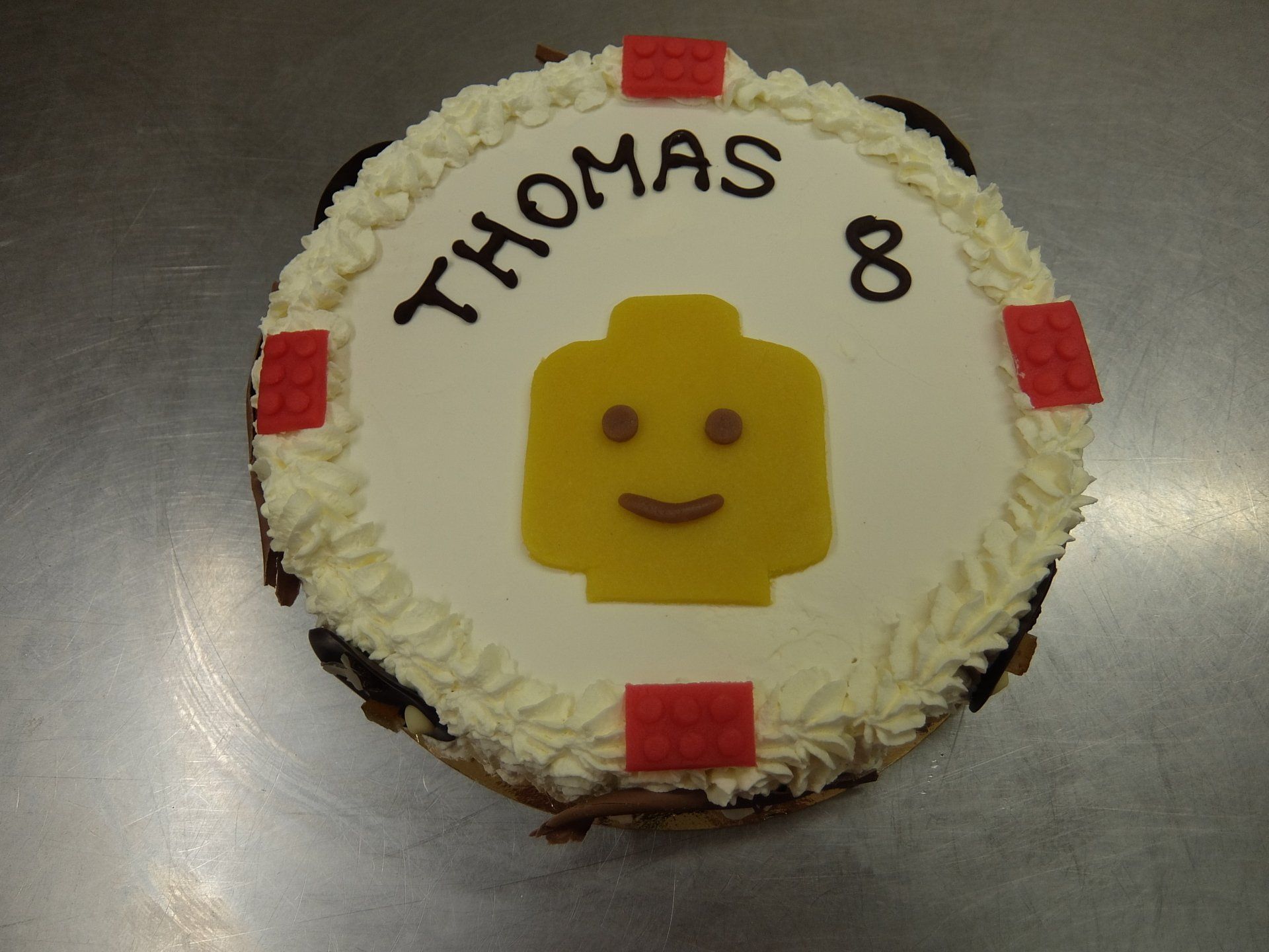 ijstaart  voor een verjaardagsfeest in het thema Lego