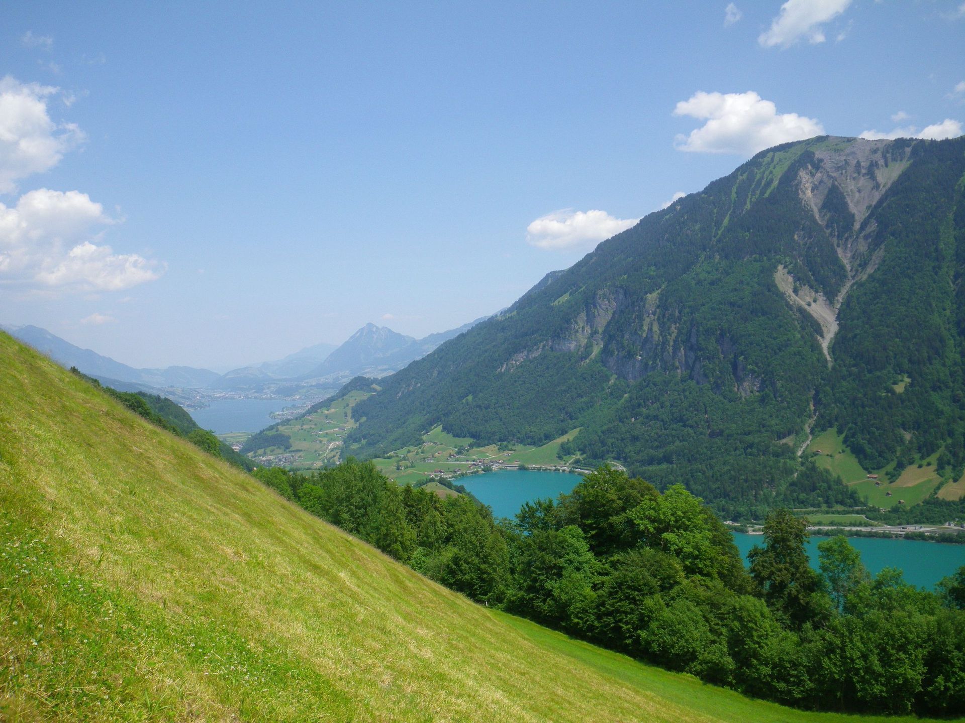 Toller Ausblick vom Sädel auf den Lungerersee und Sarnersee