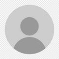 Avatar en silhouette grise sur fond transparent, représentant un profil utilisateur générique.