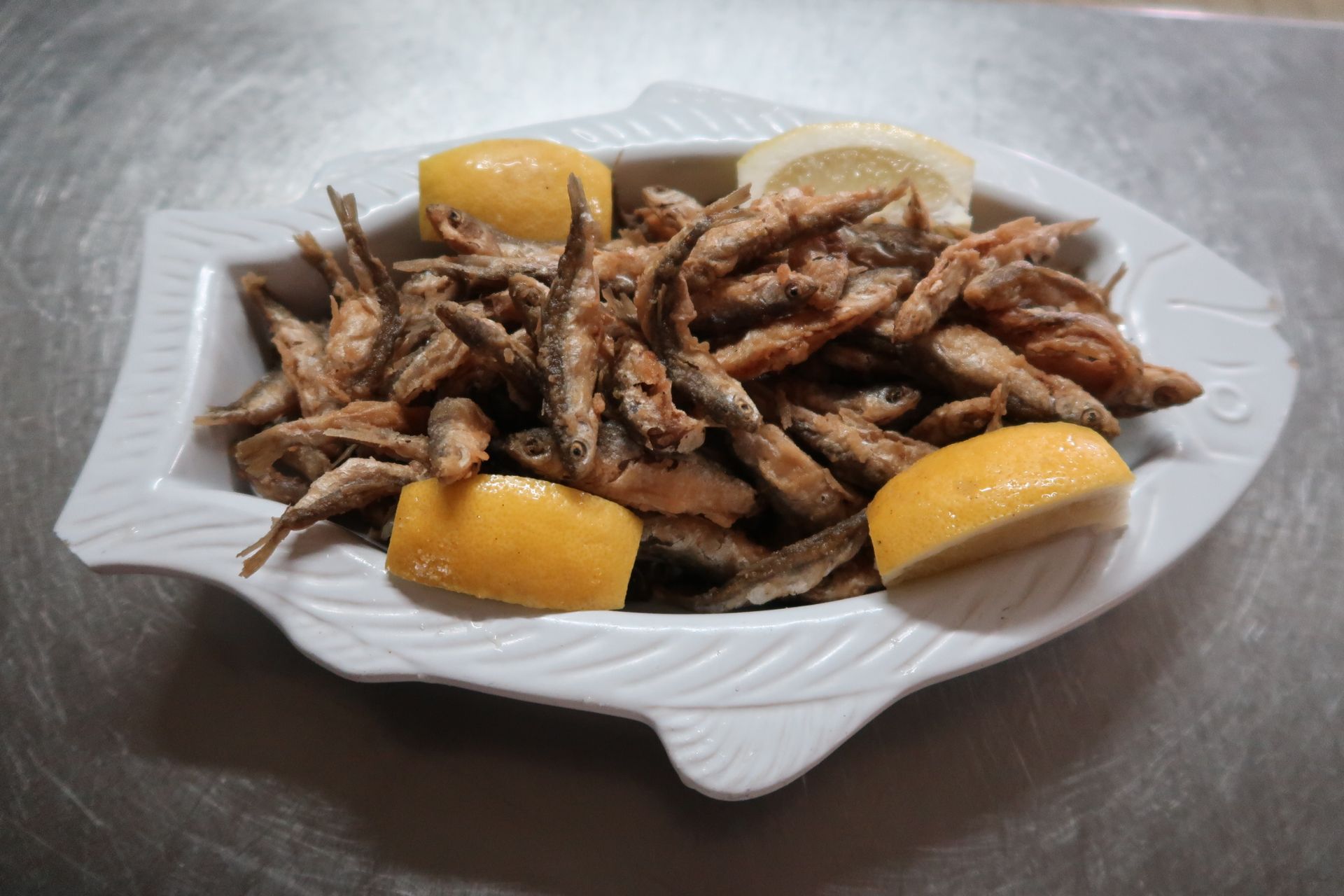des fritures de poissons