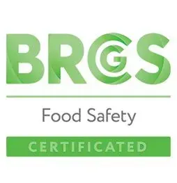 Un logotipo para la certificación de seguridad alimentaria de BRG