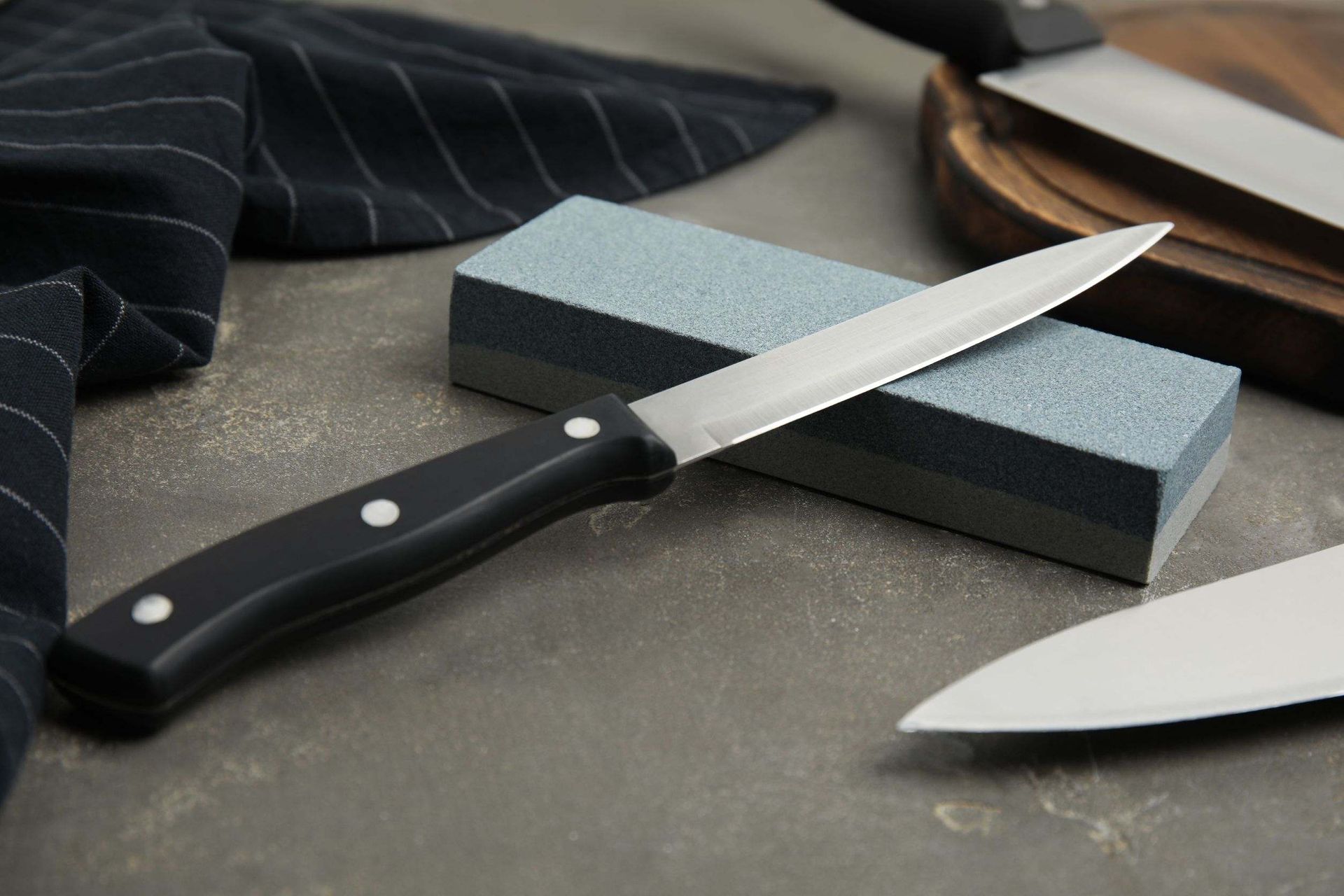 Afilado cuchillo