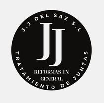 Un logotipo en blanco y negro para jj reformas en general