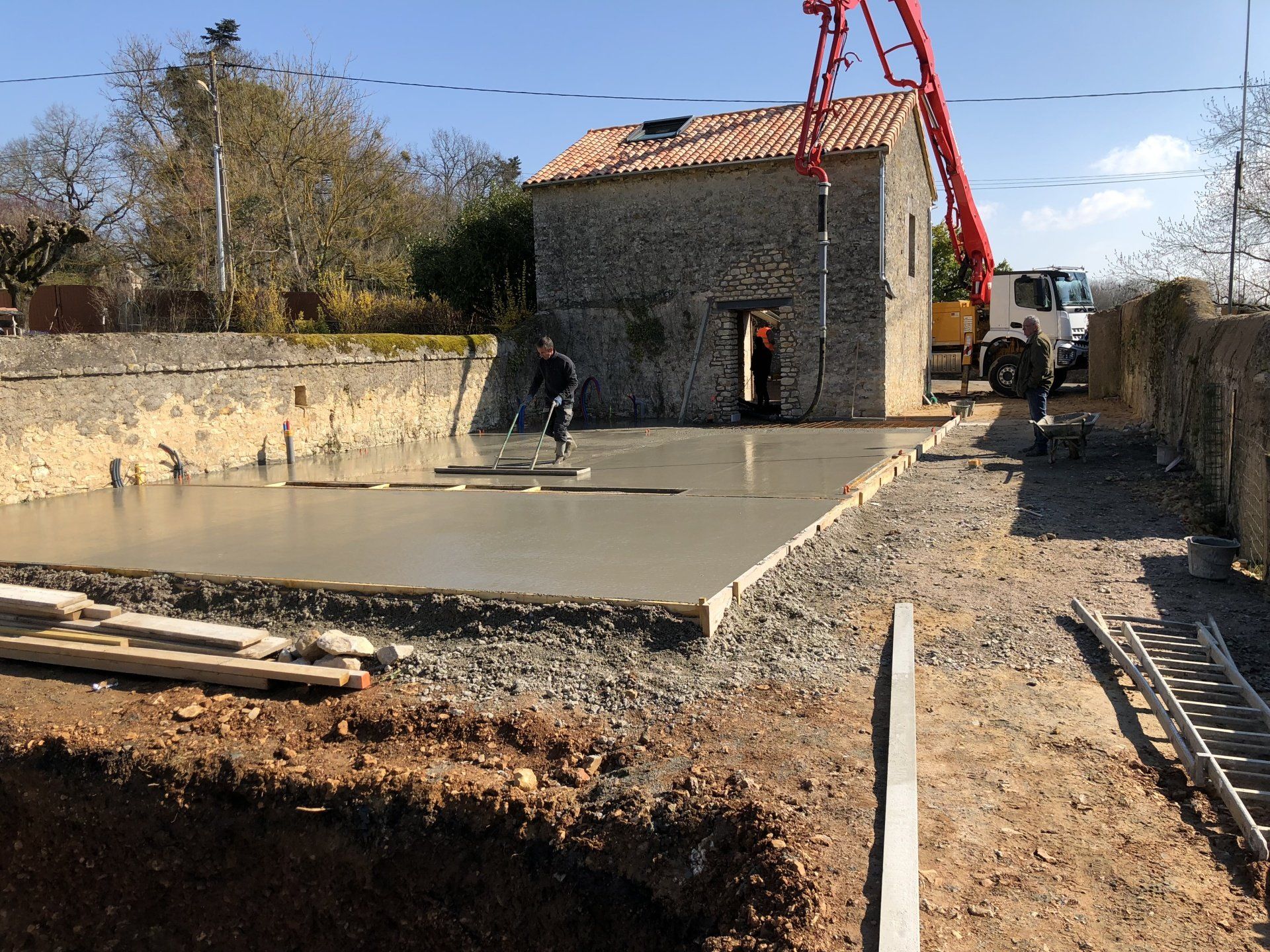 Travaux de maçonnerie