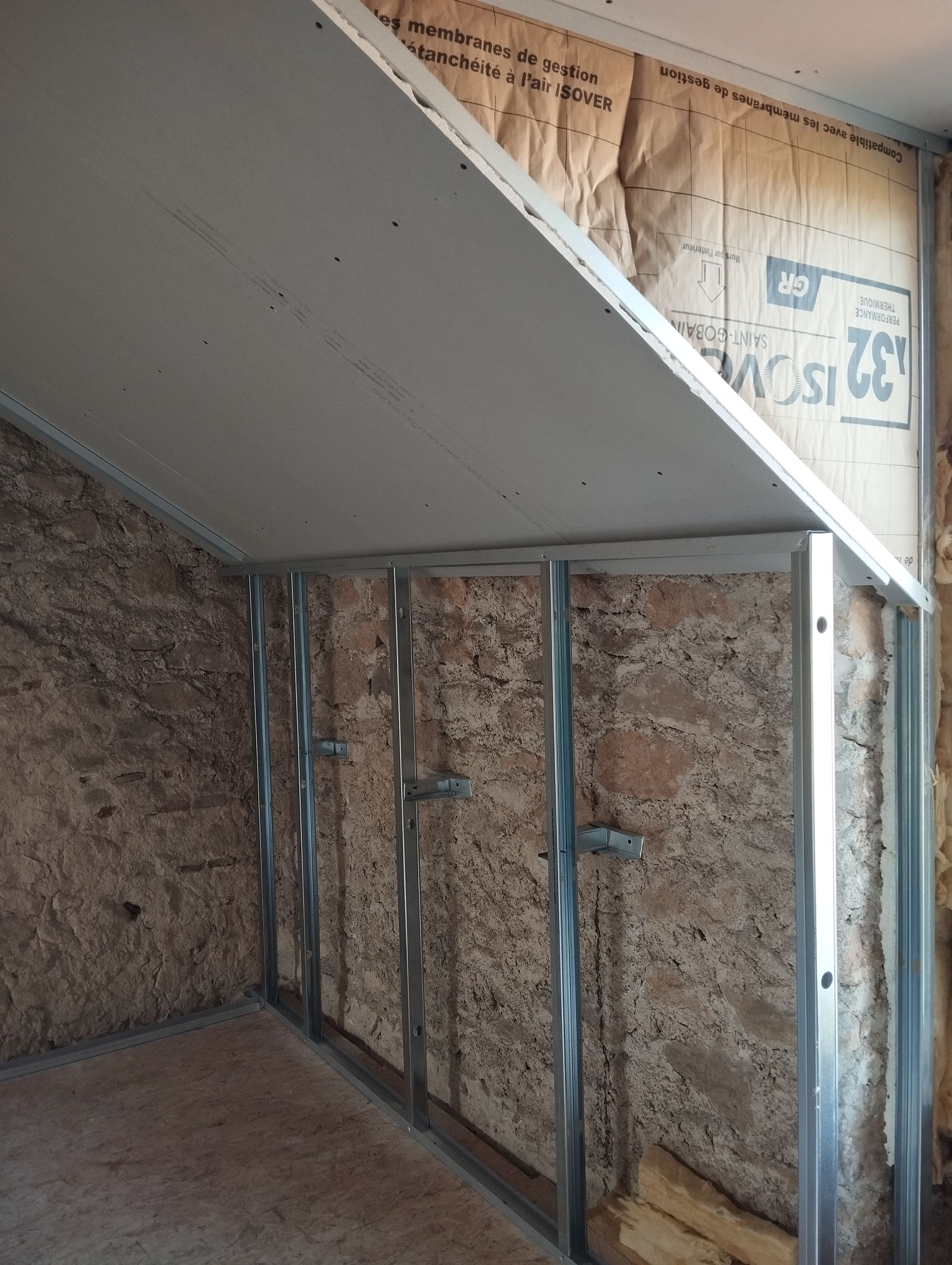 Isolation et doublage des combles