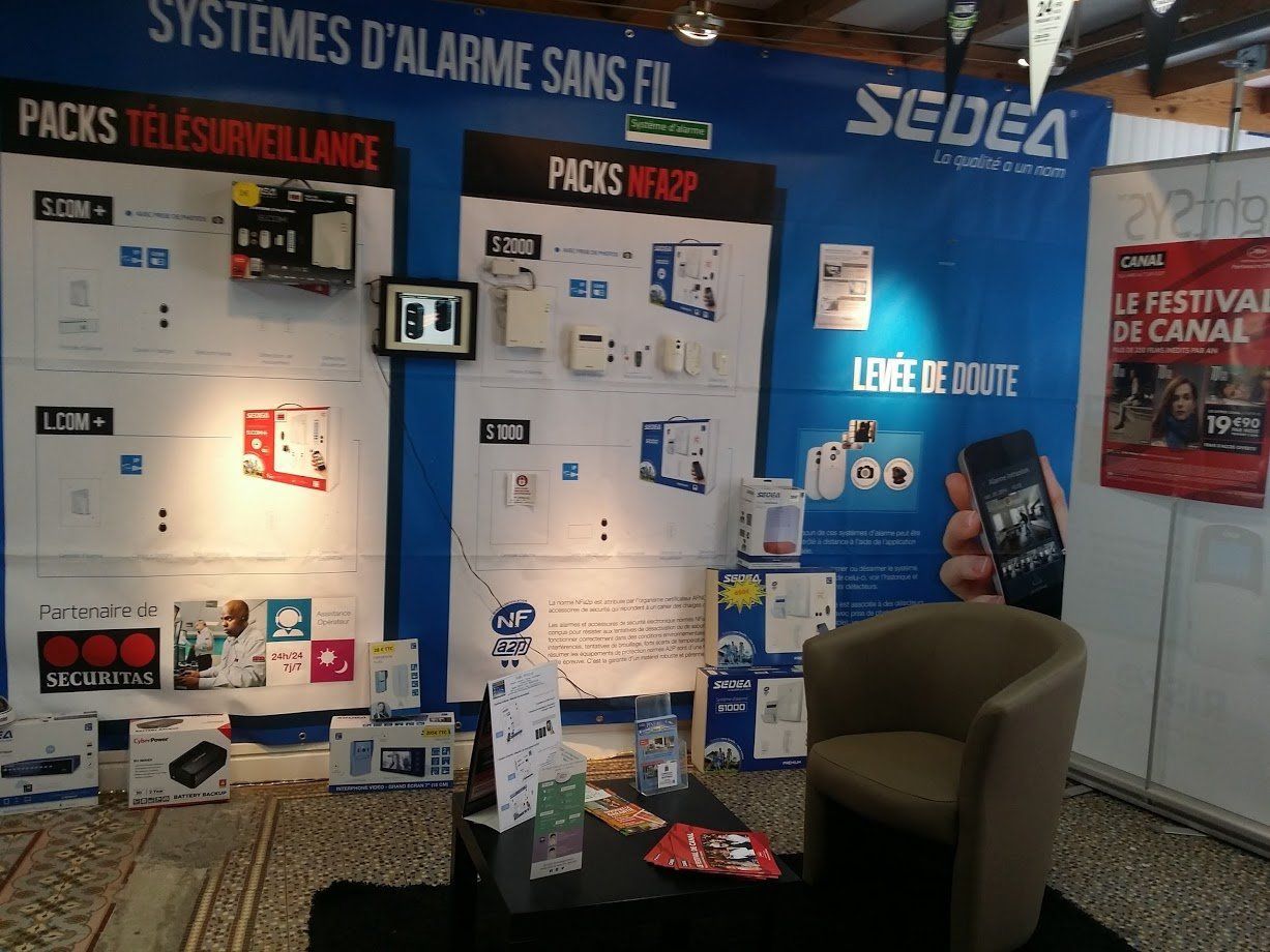 Installation showroom vidéoprotection alarme