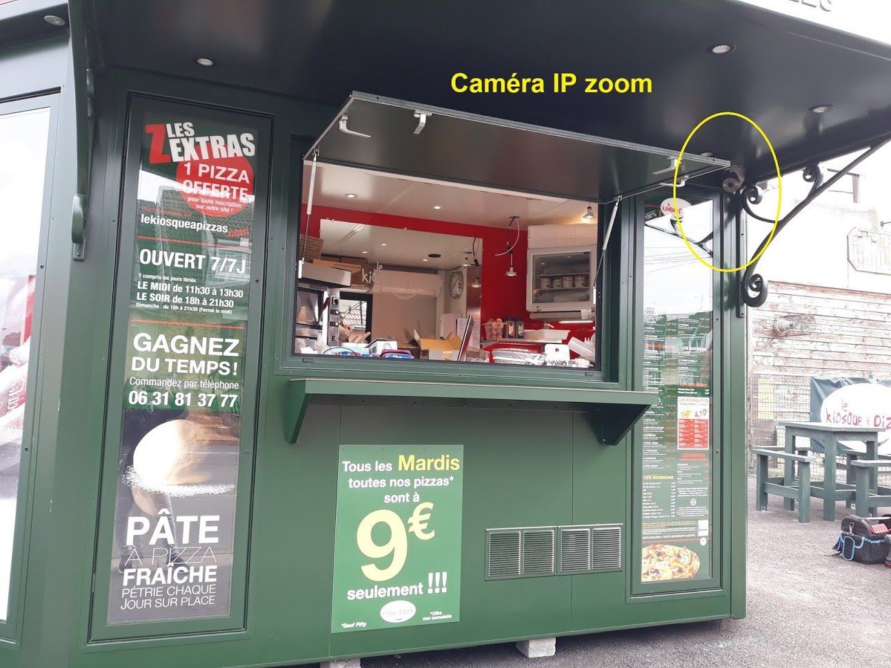 Caméra IP zoom surveillance installations mobile