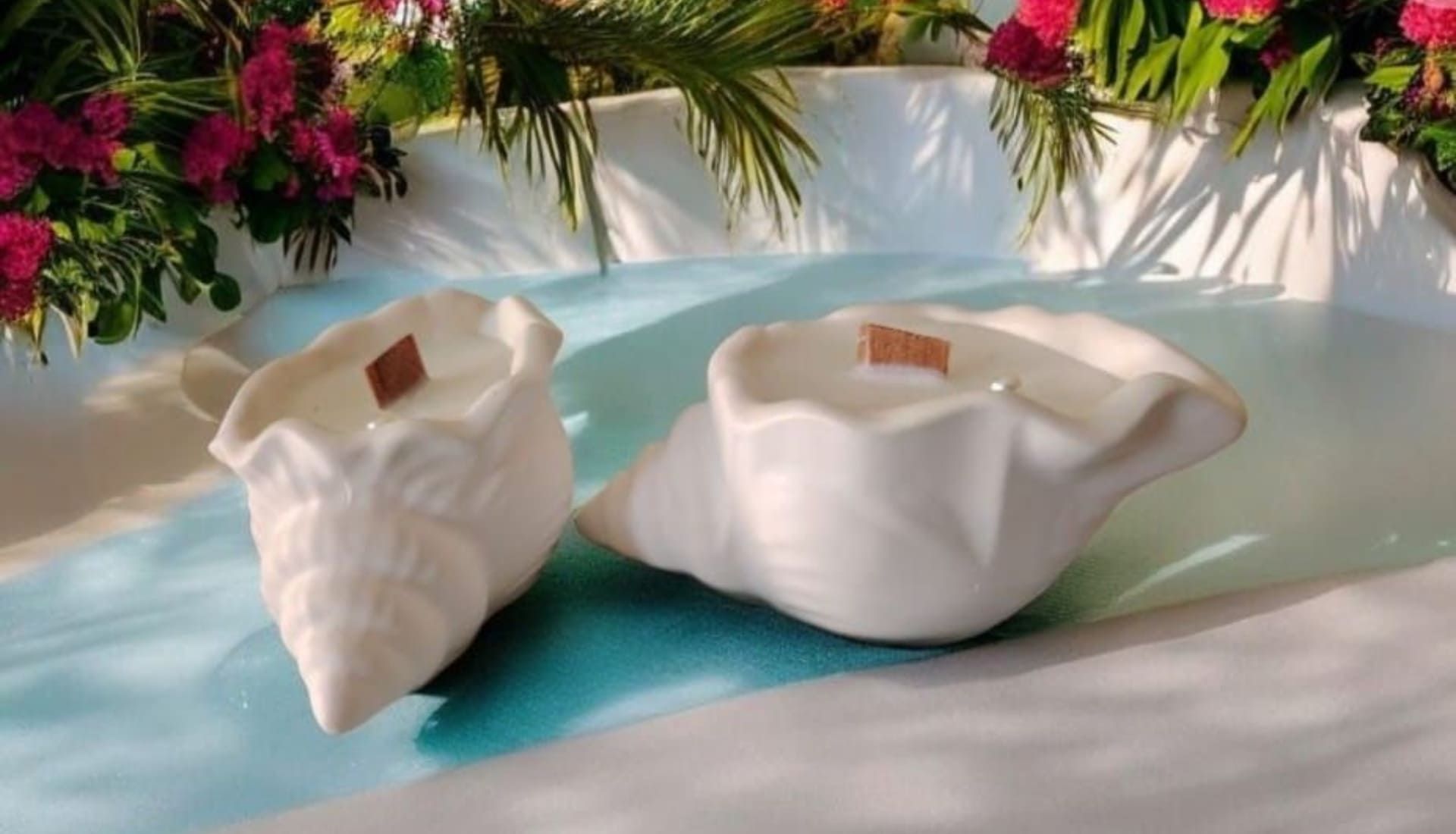 velas en conchas