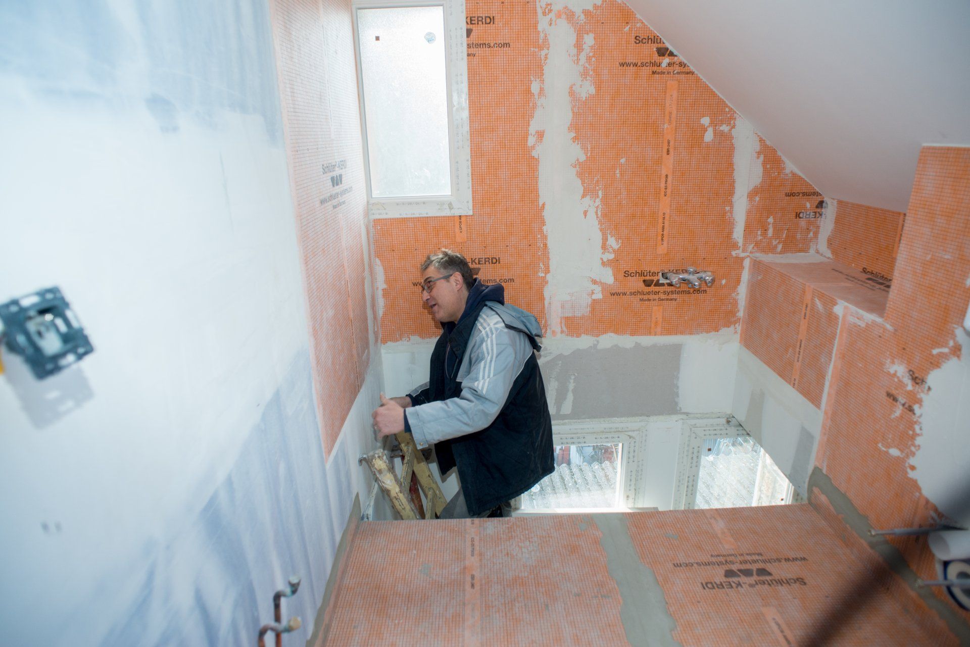 Espace baignoire avant travaux