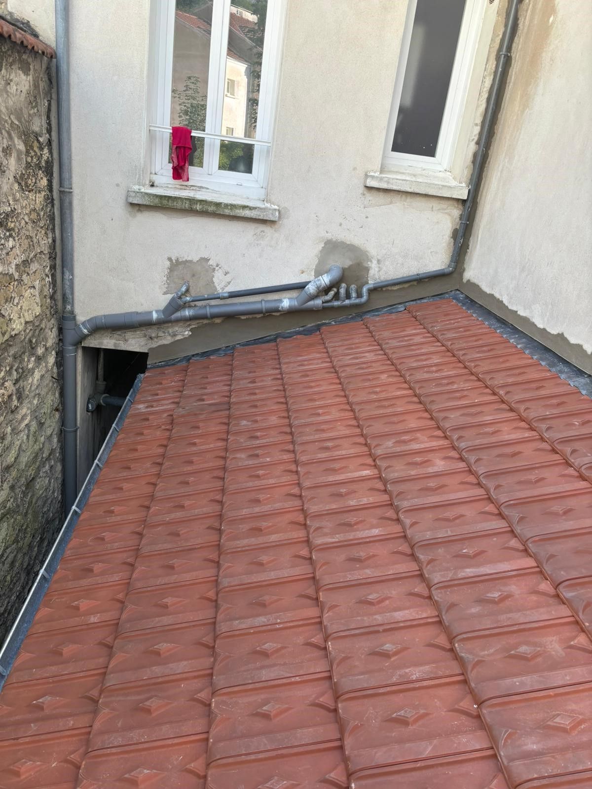 Gouttières d'un logement.