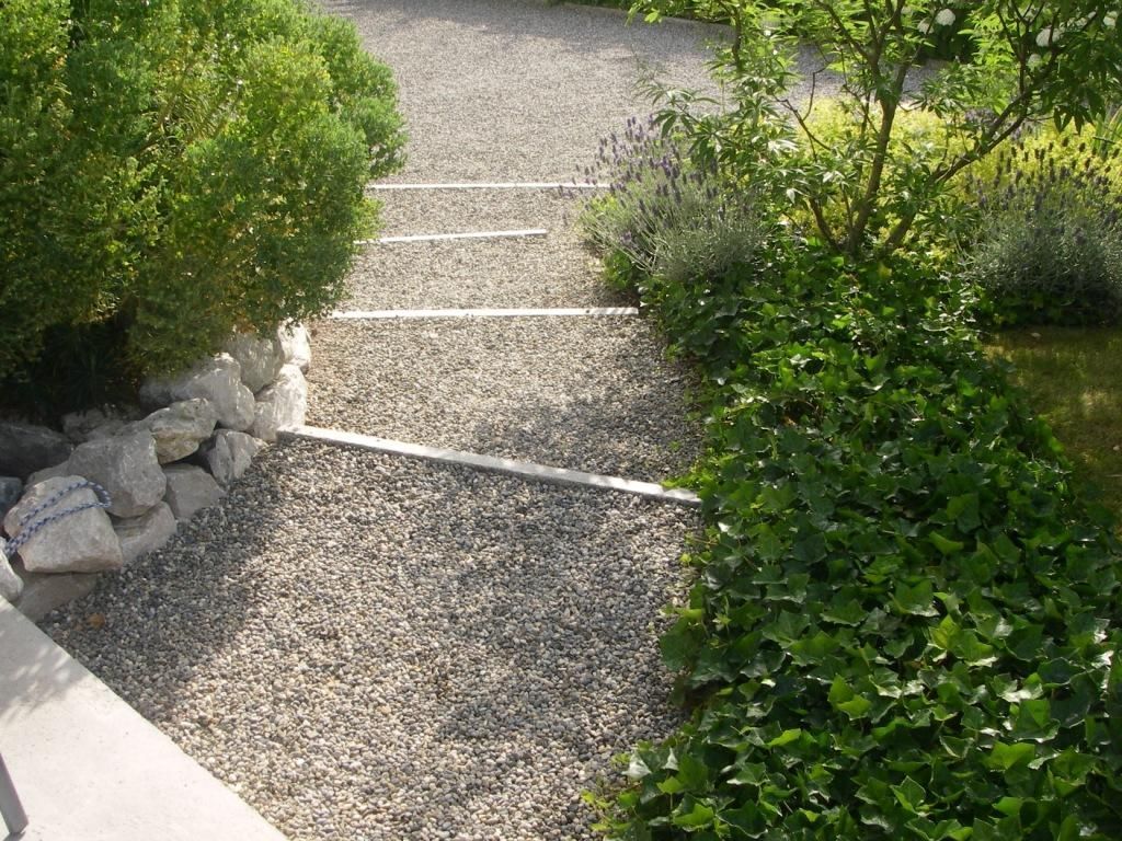 Gravel paths and court - AB Jardin Sarl