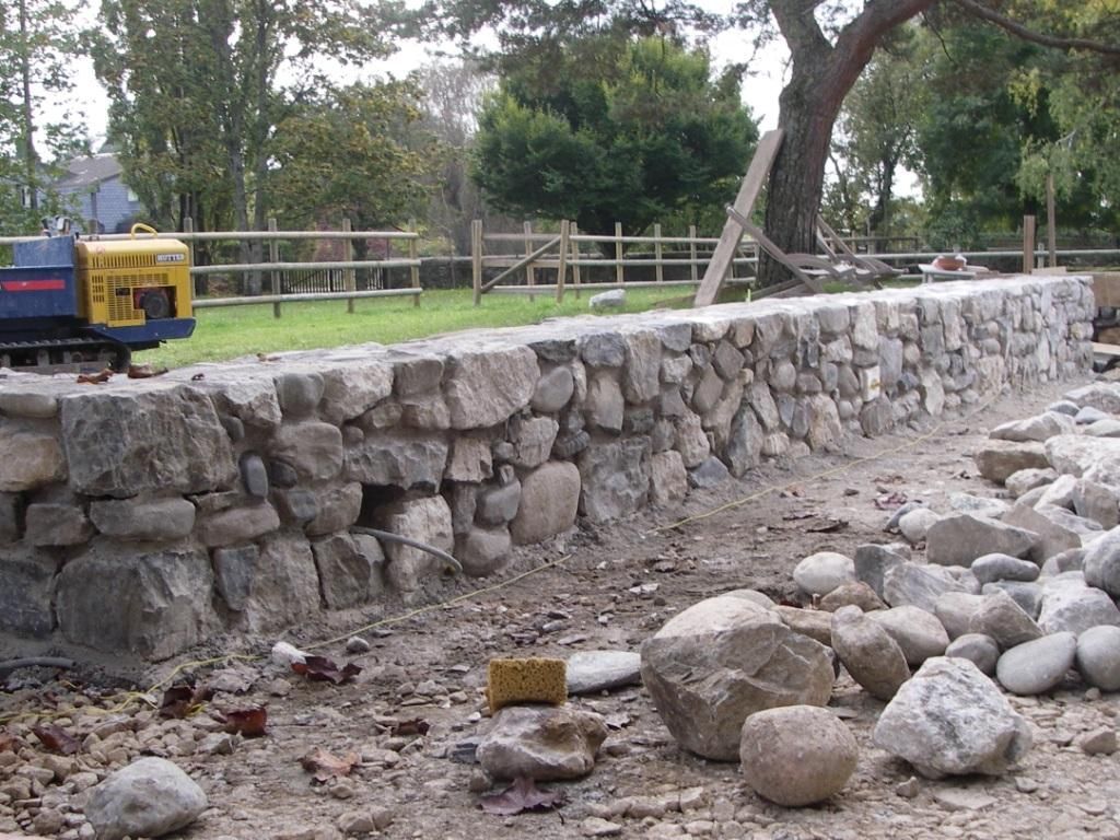 Natural stone wall - AB Jardin Sarl