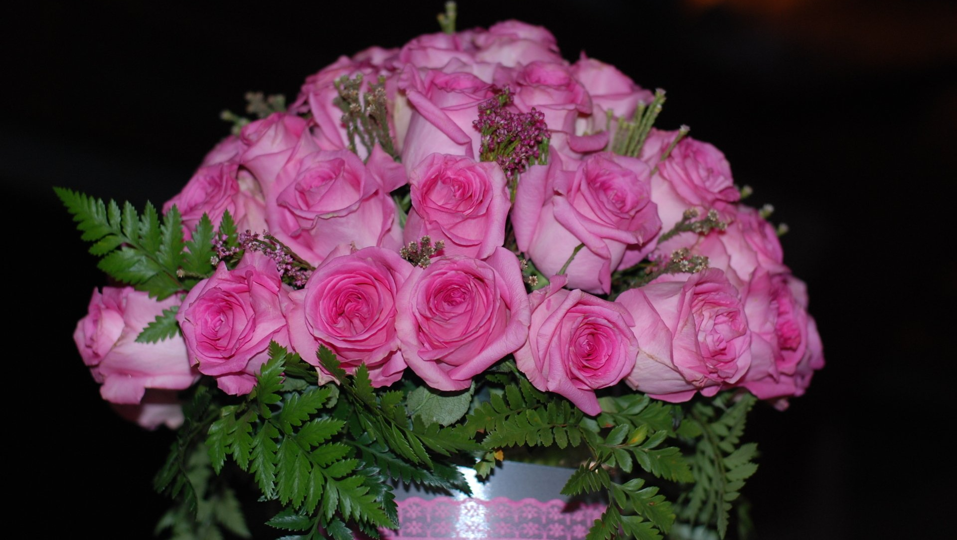 Bouquet rose fuchsia de Rose
